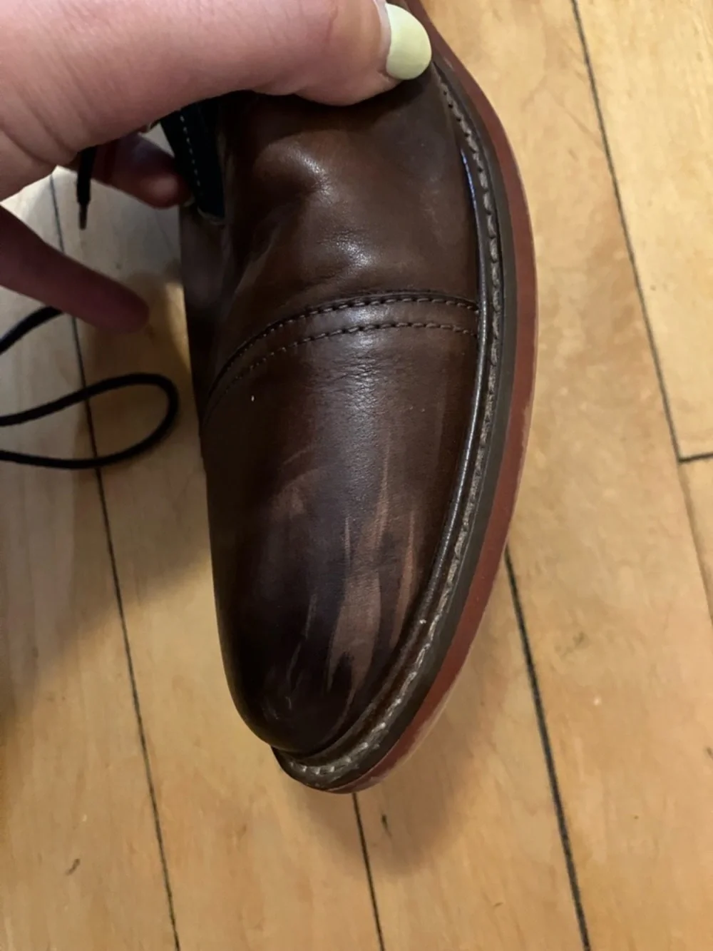 Aldo Blue Suede and Brown Leather Dress Shoes Size 10.5